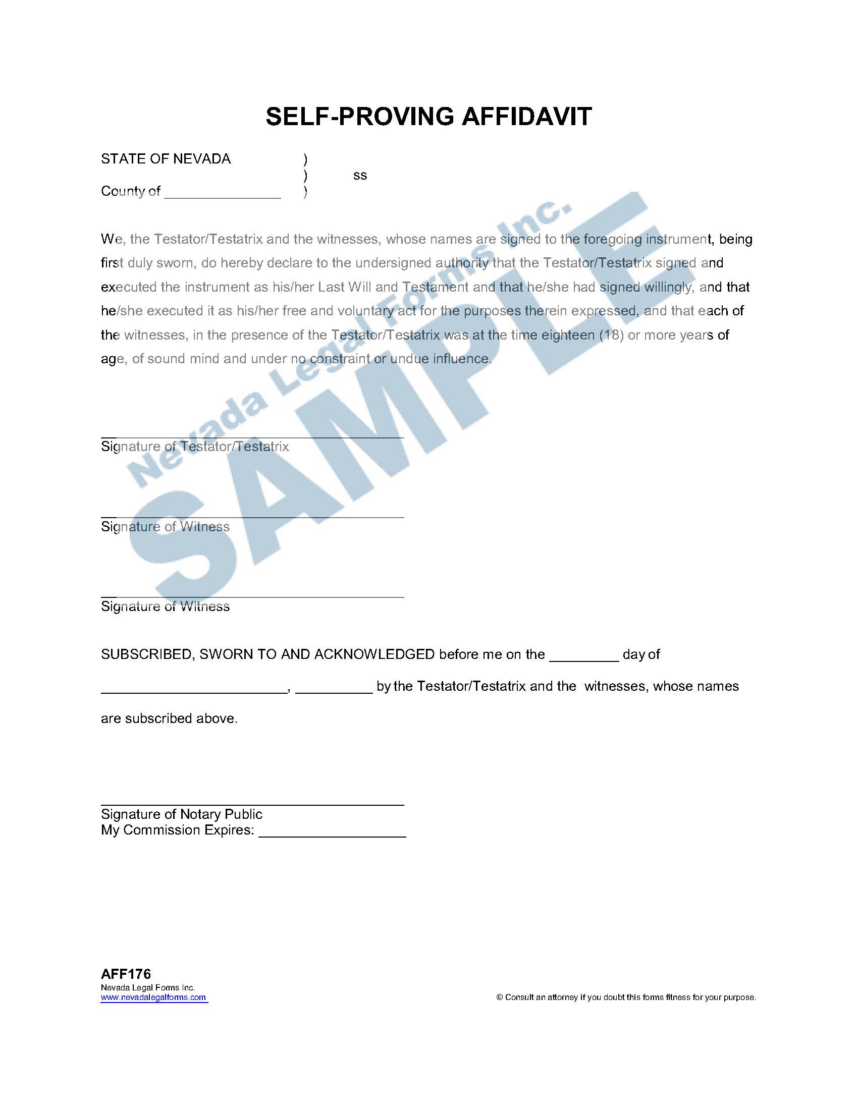 Free Maine Self Proving Affidavit Form Pdf Word Eform Vrogue Co