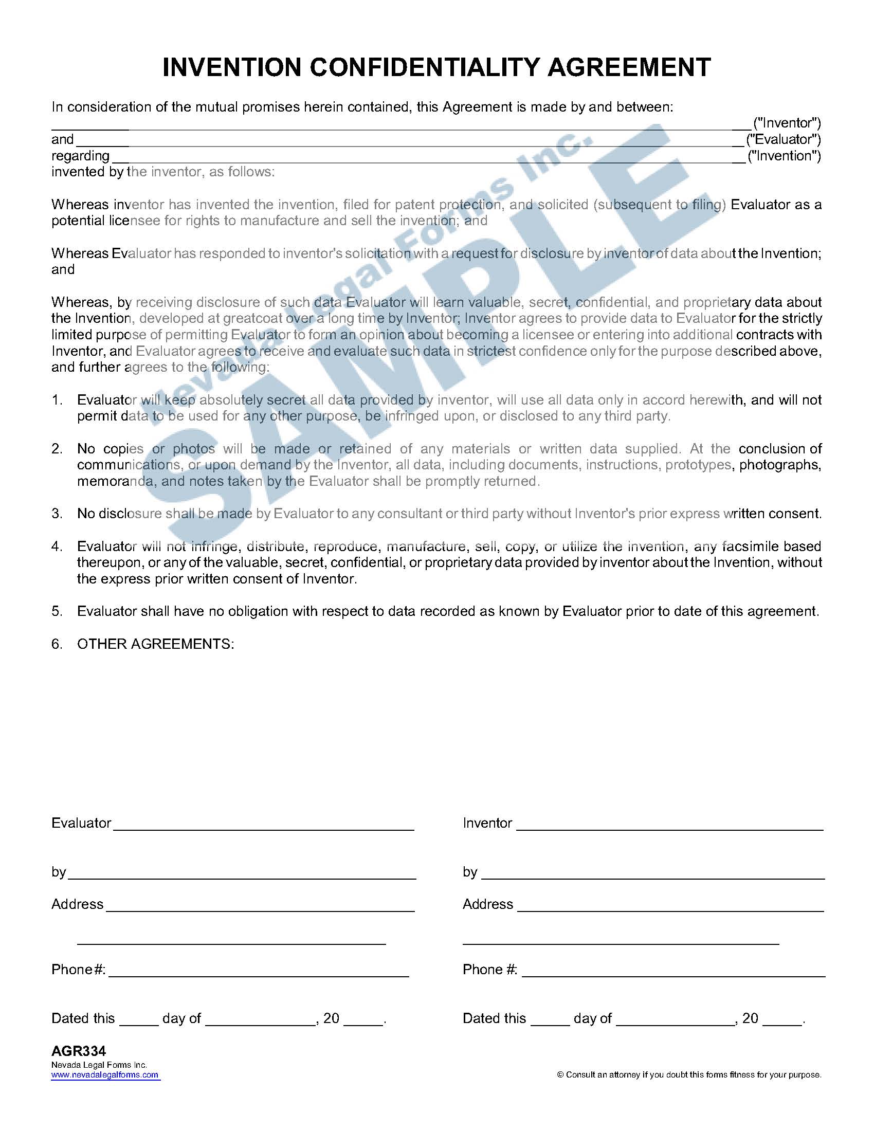 confidentiality and invention assignment agreement with the company