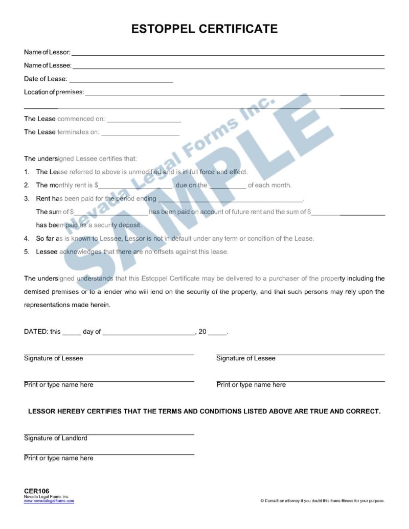Estoppel Certificate Hoa Prntbl concejomunicipaldechinu gov co