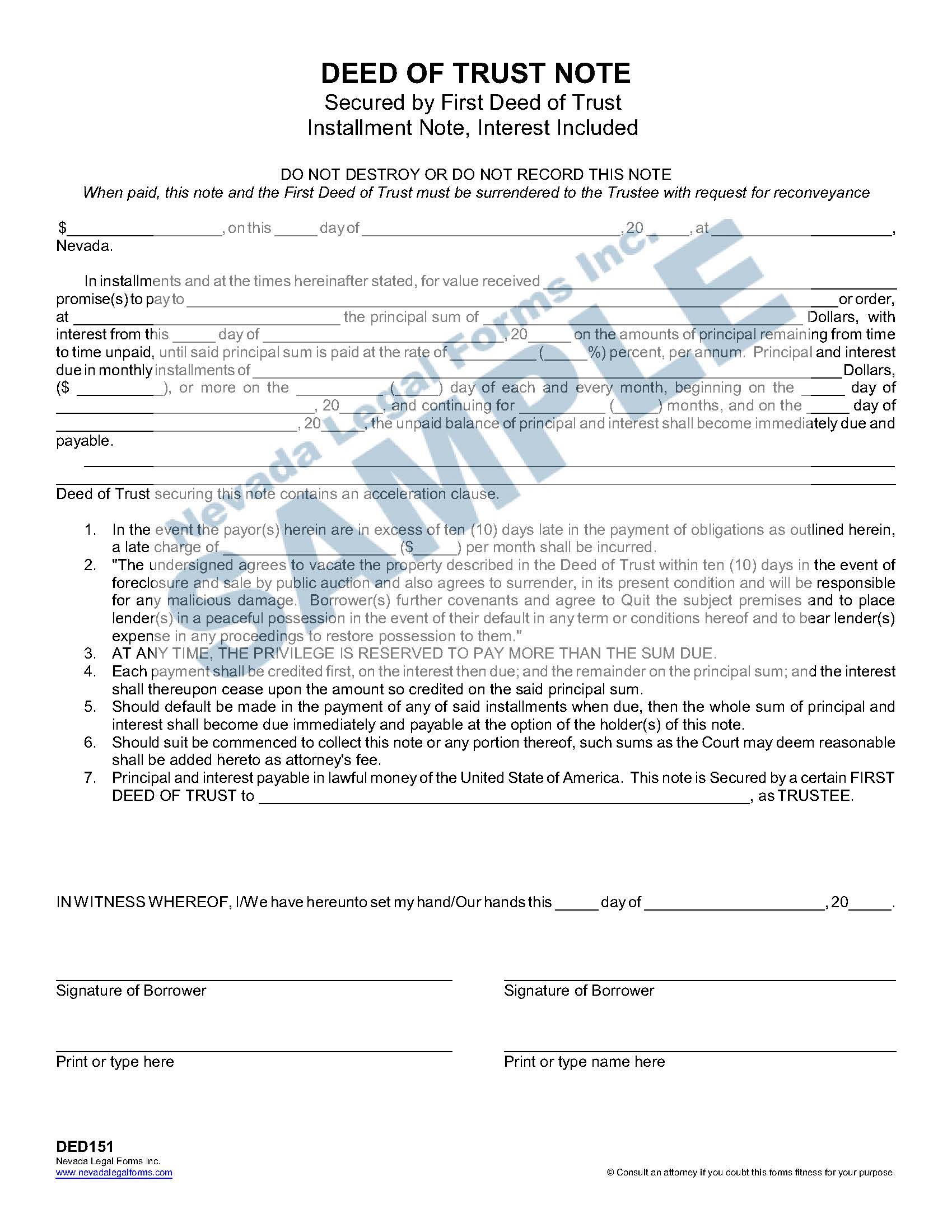 deed-of-trust-note-nevada-legal-forms-services